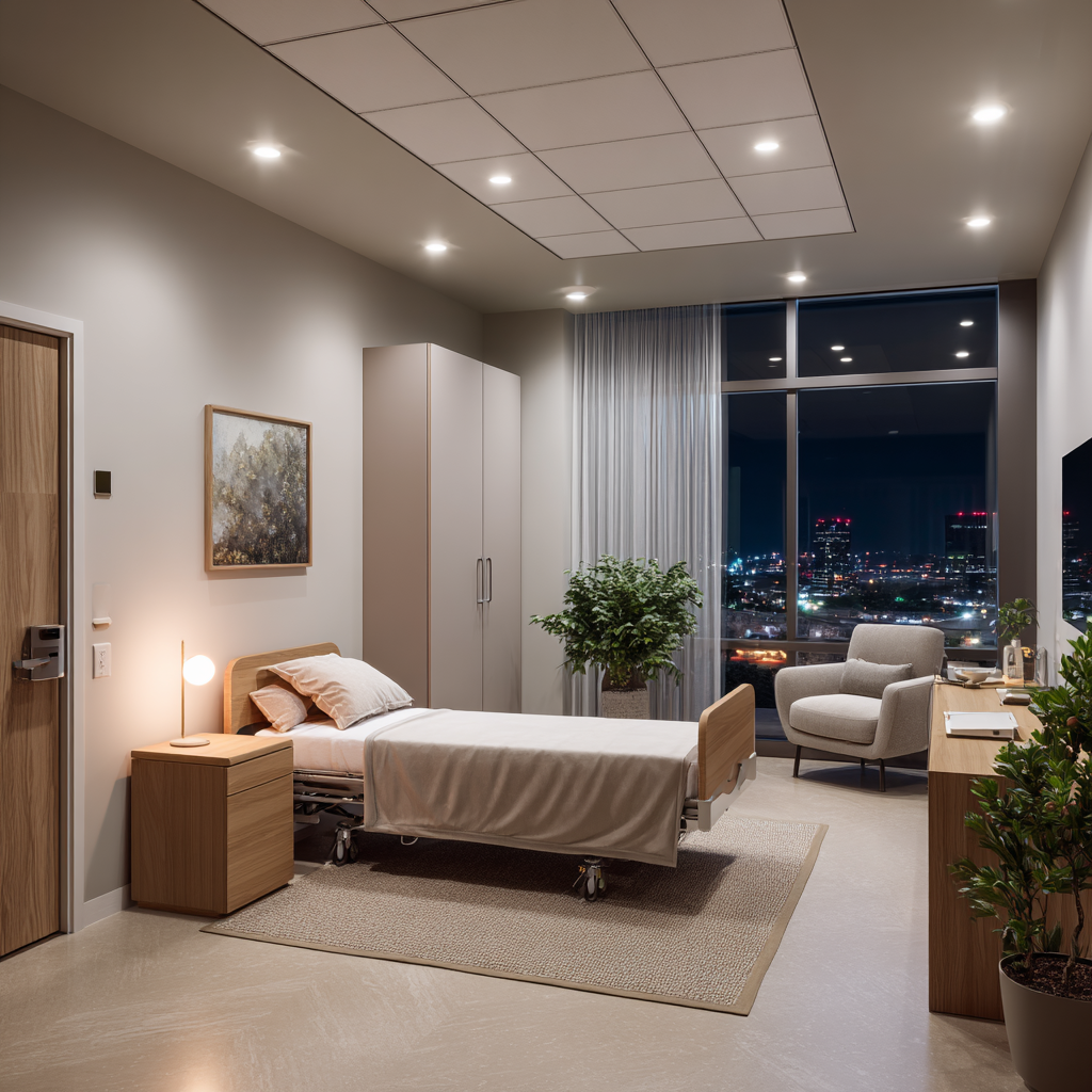 Private residential treatment rooms at ALRA Rehab in Rowland Heights
